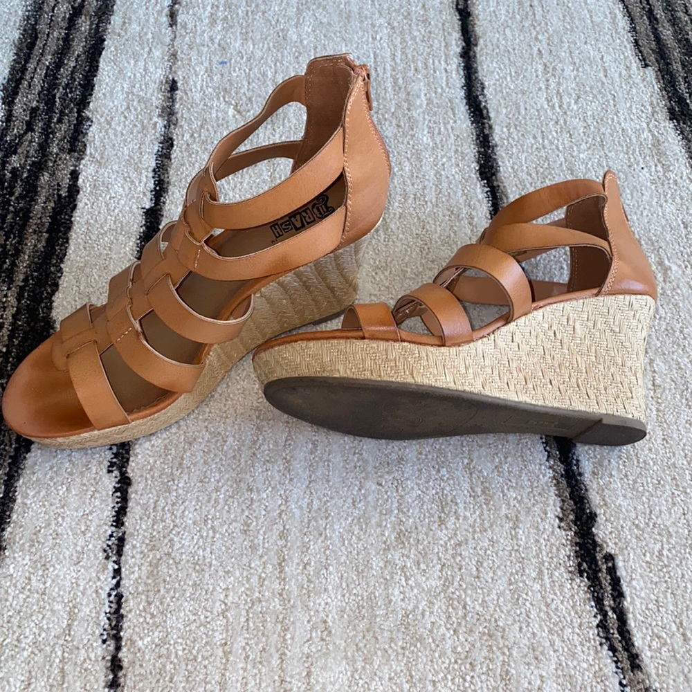 Brown Wedge Heels